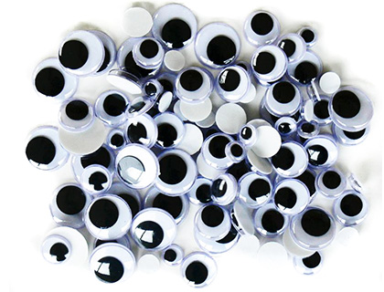 YEUX MOBILES OZ INTERNATIONAL ADHSIFS 7/10/12/15MM COLORIS ASSORTIS SACHET 100 UNITS