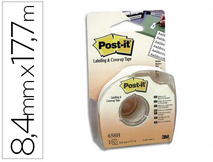 BANDE CORRECTION POST-IT RUBAN MASQUAGE 2 LIGNES 8MM REPOSITIONNABLE DVIDOIR PLASTIQUE JETABLE INVISIBLE PHOTOCOPIE
