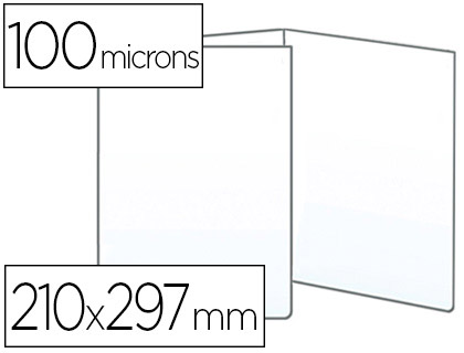 TUI PROTECTION ELBA MULTIPLE PVC CRISTAL 15/100E A4 210X297MM OUVERTURE INTRIEURE 3 VOLETS 6 FACES VISIBLES