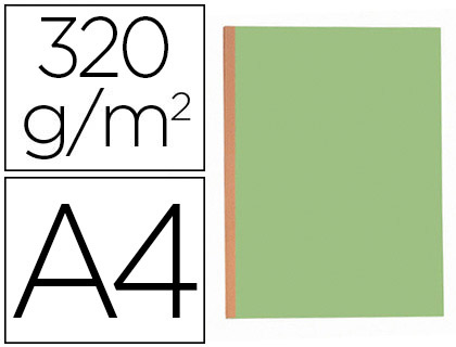 CHEMISE EXACOMPTA CARTE 240X320MM 320G DOCUMENTS A4 210X297MM SOUFFLET DOS TOIL 30MM COLORIS VERT