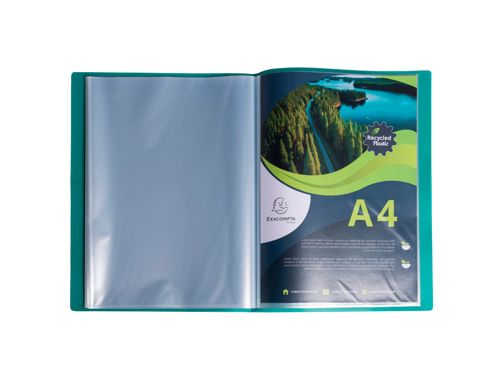 PORTE-VUES EXACOMPTA OPAK PP RECYCLE A4 60 VUES