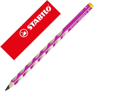 CRAYON GRAPHITE STABILO EASYGRAPH B EASY START POUR GAUCHER ERGONOMIQUE MINE XXL 3,15MM CORPS TRIANGULAIRE