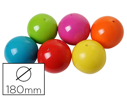 BALLON PLASTICO ROTOTECH EN CAOUTCHOUC DIAMTRE 180MM 370G COLORIS JAUNE