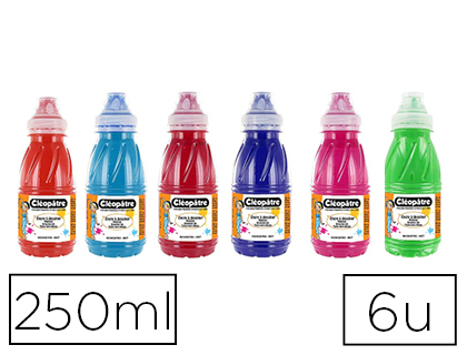 ENCRE  DESSINER CLOPTRE COLORIS ORANGE TURQUOISE ROUGE CARMIN VIOLET ROSE THYRIEN VERT PRINTEMPS LOT 6 FLACONS