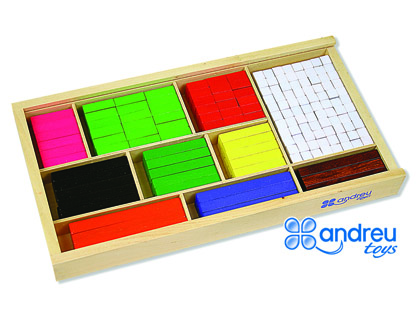 JEU ANDREUTOYS BARRES DE DIVISION 308 PICES 32,5X17,5X4CM