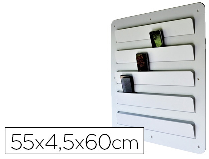 RANGEMENT MURAL PLANORGA TLPHONE PORTABLE PHONE DOCKING 60X55CM COLORIS NOIR