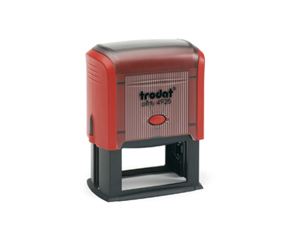 TIMBRE TRODAT PRINTY 4928 MONTURE SEULE 60X33MM 7 LIGNES MAXIMUM COLORIS NOIR ROUGE BLEU