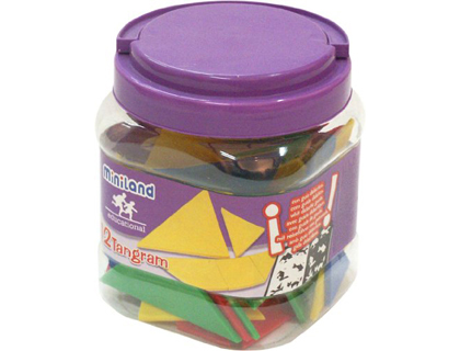 TANGRAM MINILAND 84 PICES EN PLASTIQUE TRS RSISTANT SET DE 12 UNITS
