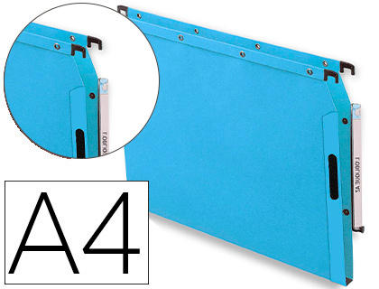 DOSSIER SUSPENDU ELBA AZV  VELCRO KRAFT 240G A4 ARMOIRE FOND 15MM COLORIS BLEU LOT 25 UNITS