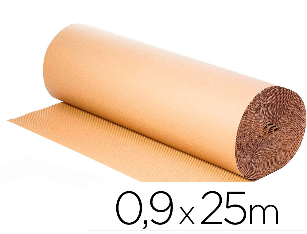 CARTON ONDUL Q-CONNECT KRAFT 250G/M2 RSISTANT POLYVALENT ROULEAU 0.90X25M