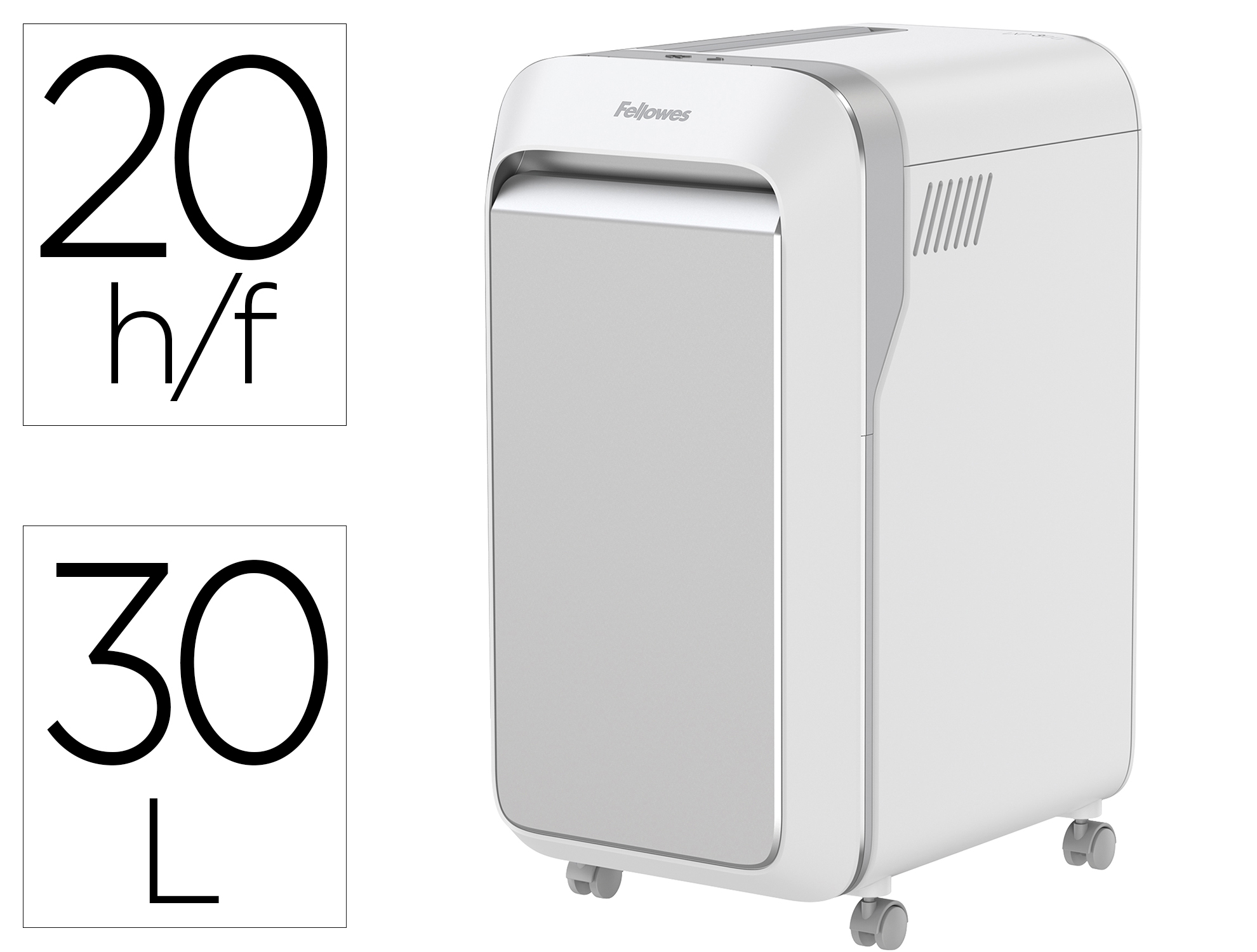 DESTRUCTEUR FELLOWES LX 221 COUPE MICRO 20F SYSTEME       INTELLIBAR 100 POURCENT       ANTIBOURRAGE SAFESENSE