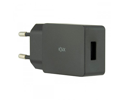 CHARGEUR SECTEUR KSIX 1 PORT CABLE USB TYPE C 1M 2.4A      SORTIE 5V 2A SMARTPHONE       TABLETTE