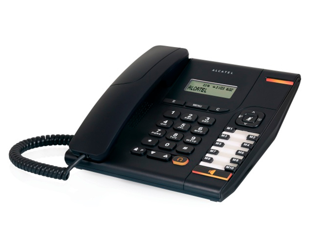 TELEPHONE ALCATEL TEMPORIS 580 FILAIRE GRAND ECRAN 2     LIGNES MAINS-LIBRES 10 MEM    DIRECTES 50 INDIRECTES PRISE