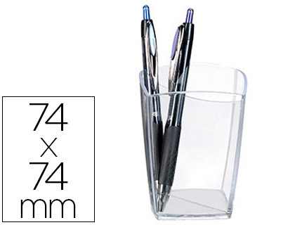 POT  CRAYONS CEP PRO POLYSTIRNE 2 COMPARTIMENTS CAPACIT 32 CRAYONS 74X74X95MM