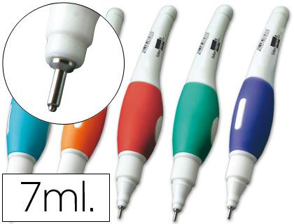 STYLO CORRECTEUR LIDERPAPEL POINTE MTAL 1.6MM GRANDE PRCISION COLORIS ASSORTIS 7ML