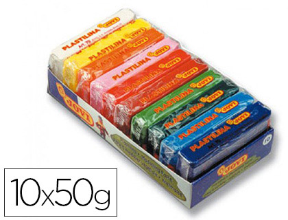 PTE  MODELER JOVI PLASTILINA VGTALE ASSORTIMENT 10 PAINS 50G